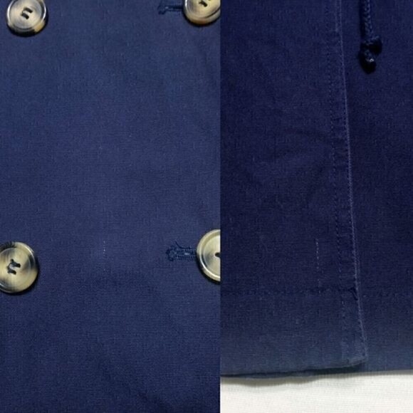 GH Bass & Co Navy Hooded Utility Jacket Small - Picture 14 of 15